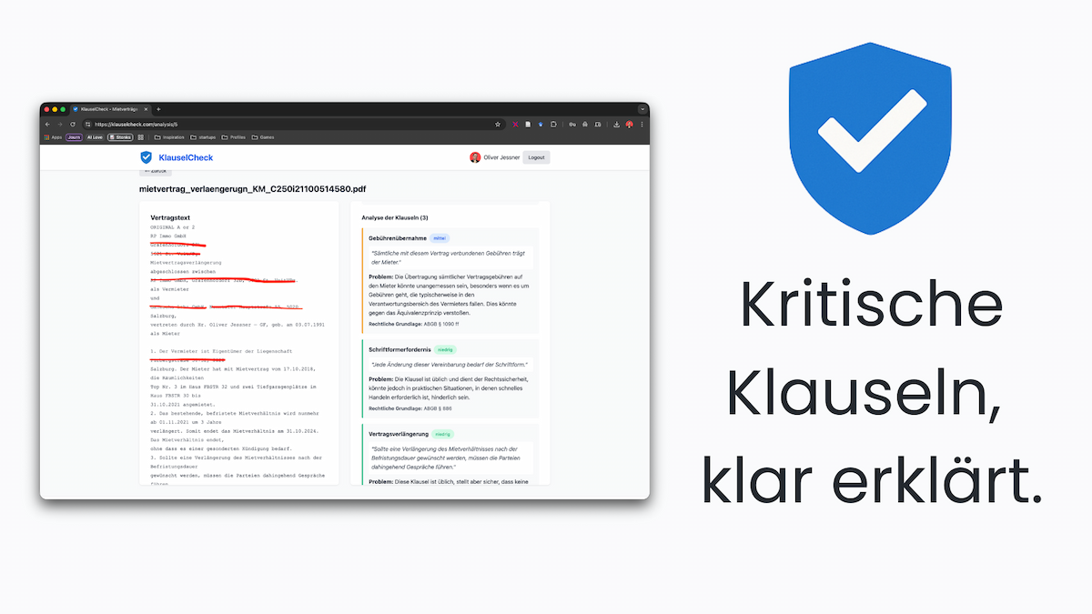 KlauselCheck Screenshot